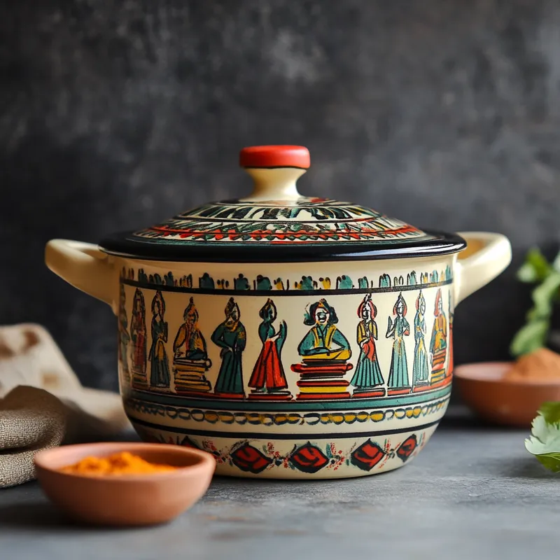 Kerala Artistic Cooking Pots Ceramic Saucepans Variant 1