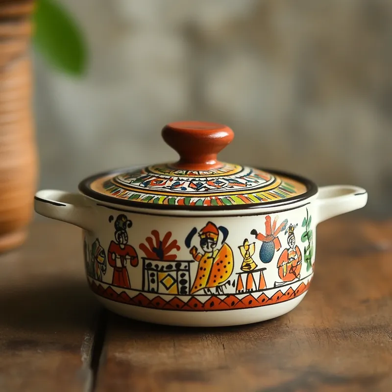 Kerala Artistic Cooking Pots Ceramic Saucepans Variant 2