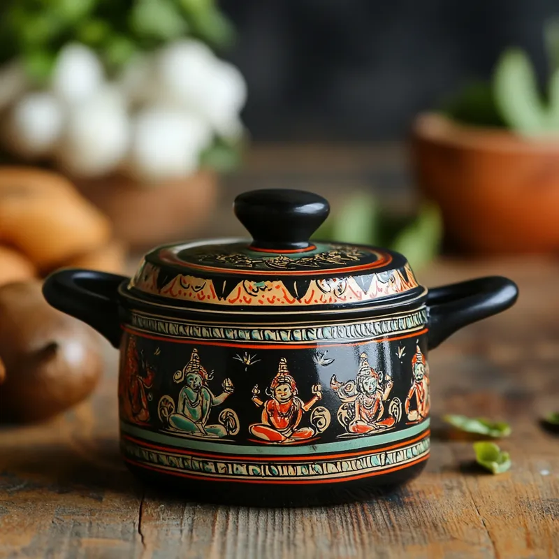 Kerala Artistic Cooking Pots Ceramic Saucepans Variant 3