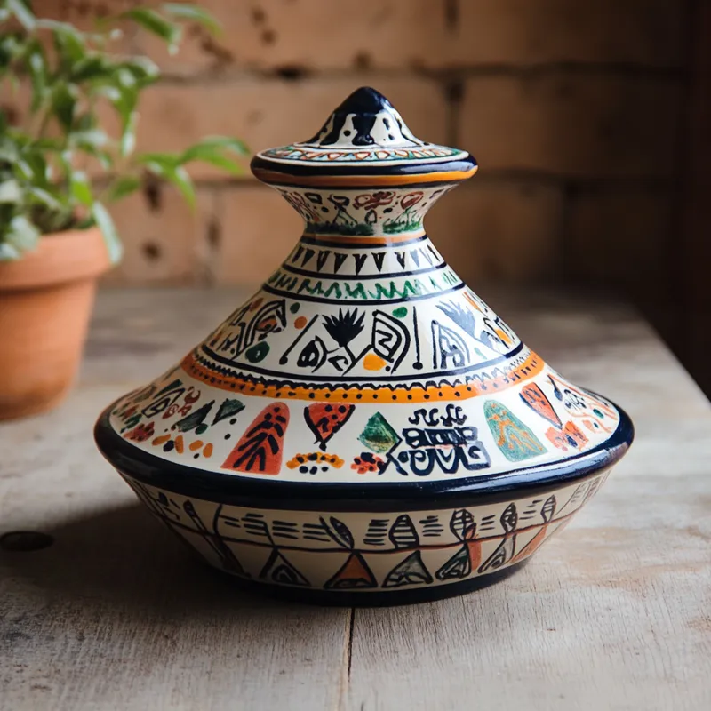 Gujarat Artistic Cooking Pots Tagines Variant 2