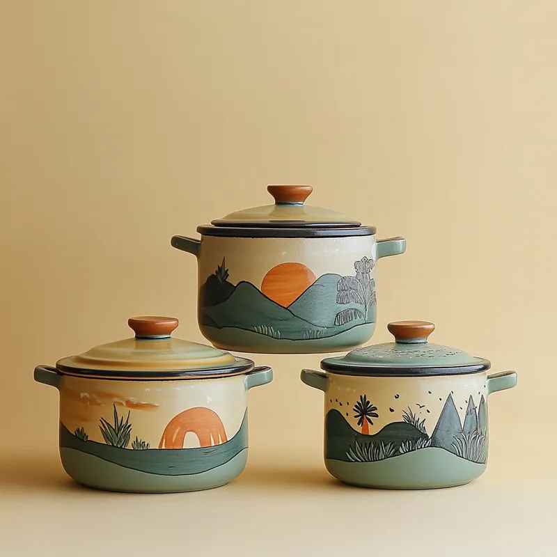 Himachal Artisanal Pradesh Kitchenware Set Of Cooking Pots Variant 1
