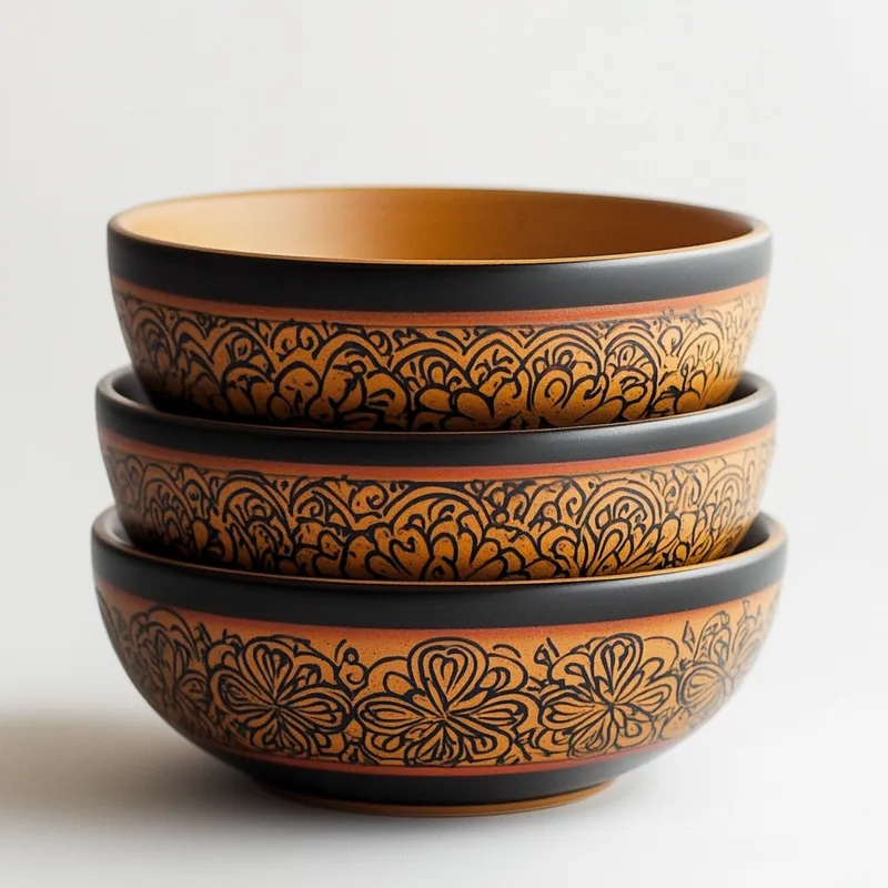Heritage Arunachal Pradesh Kitchenware Set Of Serving Bowls Collection Variant 3
