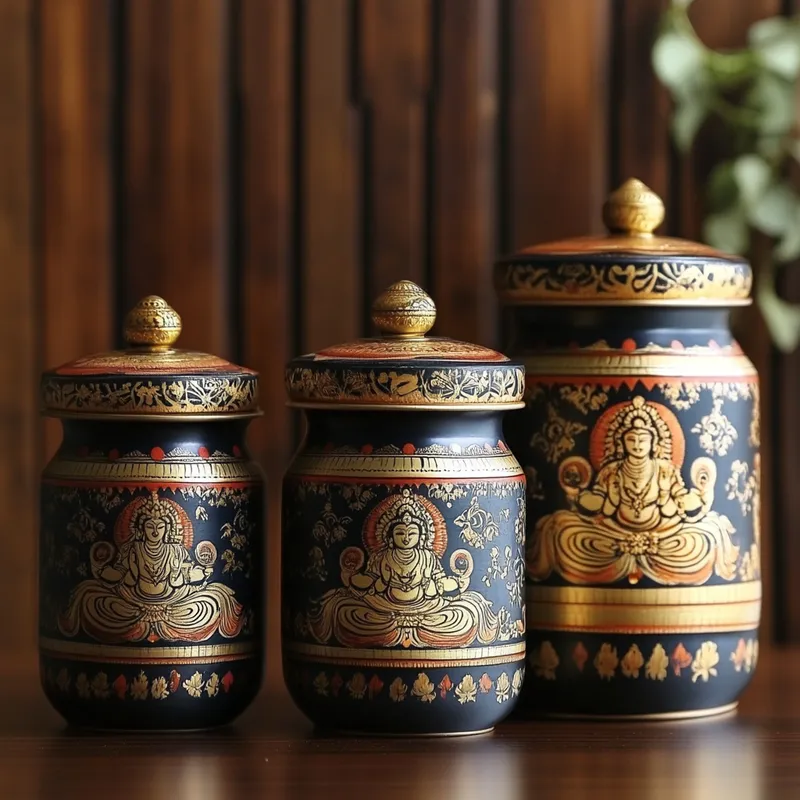 Tamil Spice Jars Variant 3