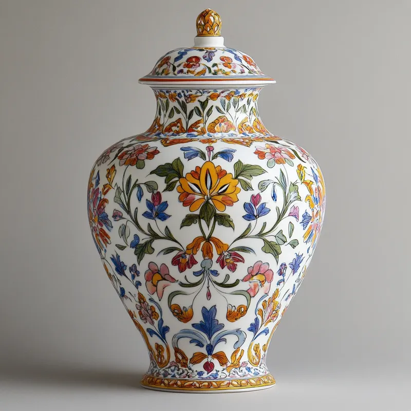 Uttar Pradesh Artistic Pradesh Showpieces & Figurines Decorative Ceramic Jars Variant 2
