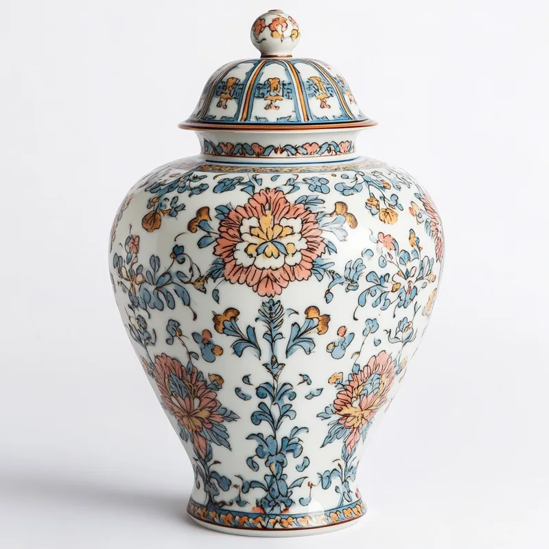 Rajasthan Artistic Showpieces & Figurines Decorative Ceramic Jars Variant 1