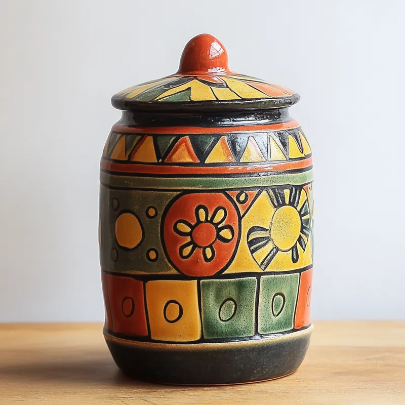 Assam Artistic Spice Jars & Containers Ceramic Canisters Variant 2