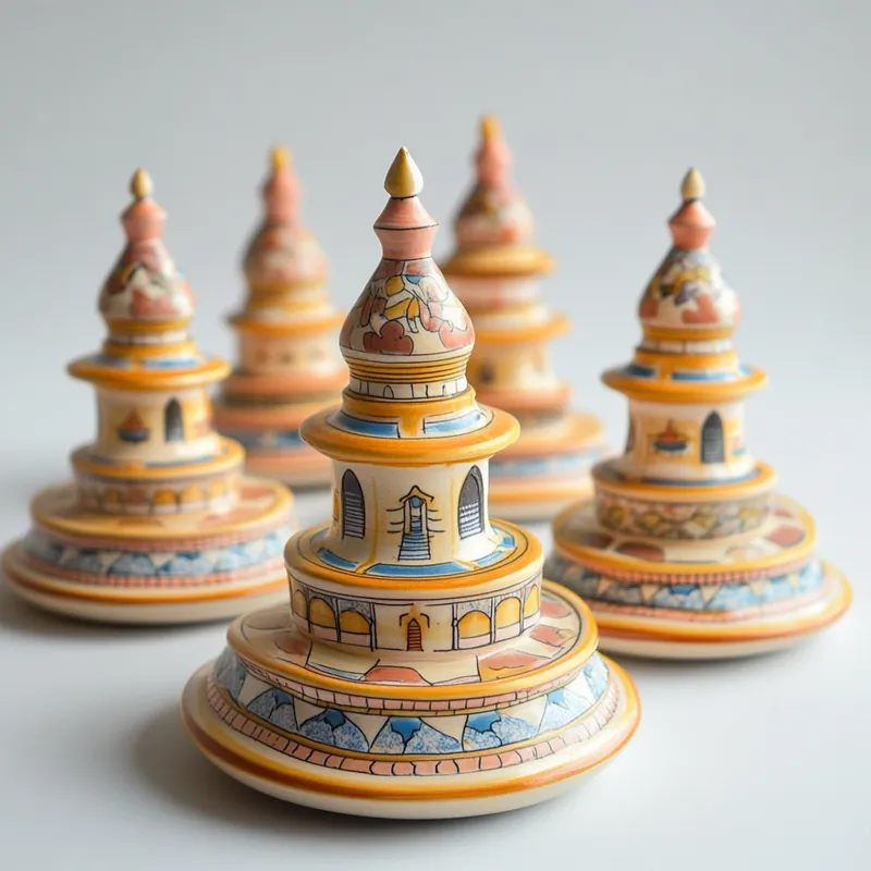 Heritage Arunachal Pradesh Souvenirs Ceramic Fridge Magnets Collection Variant 1