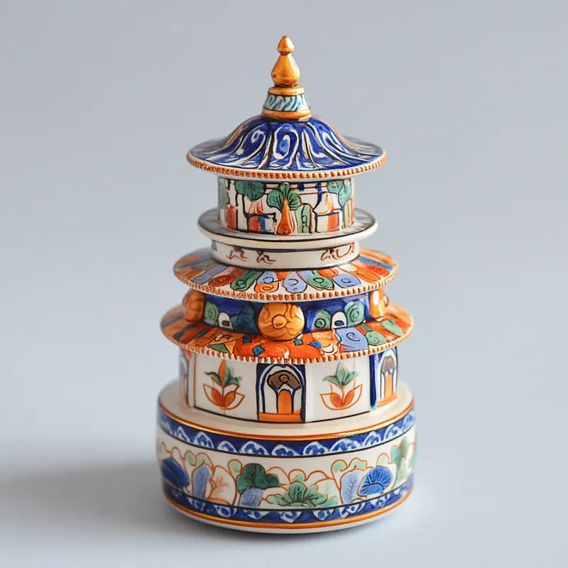 Heritage Arunachal Pradesh Souvenirs Ceramic Fridge Magnets Collection Variant 2