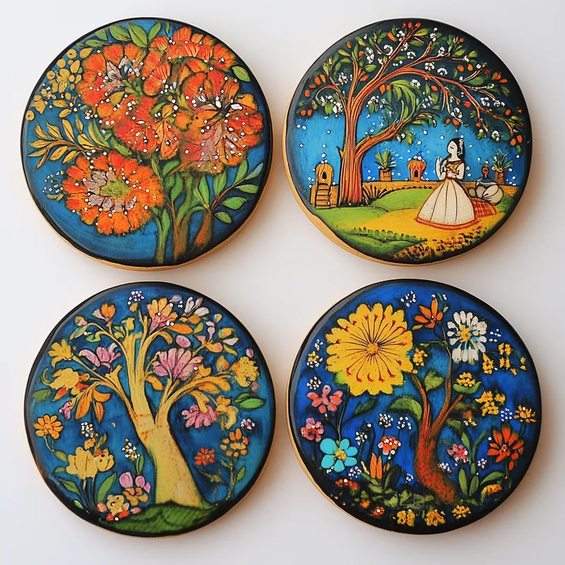 Block Print Coasters Variant 3